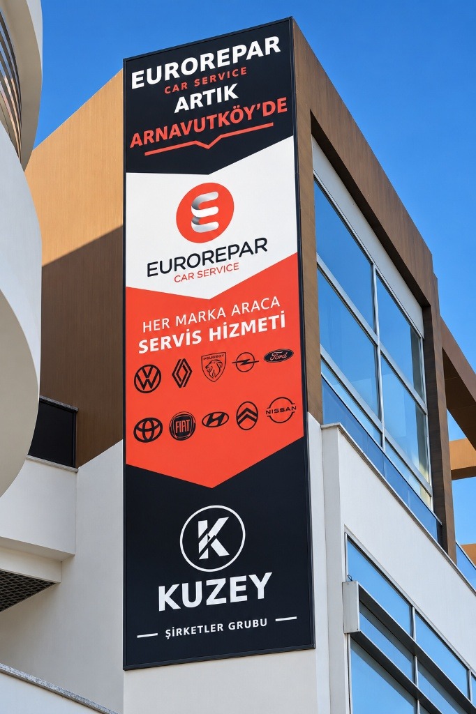 Eurorepar Car Service Artık Arnavutköy'de — Kuzey Otomotiv Totem